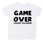 Koszulka GAME OVER wieczór kawalerski biała