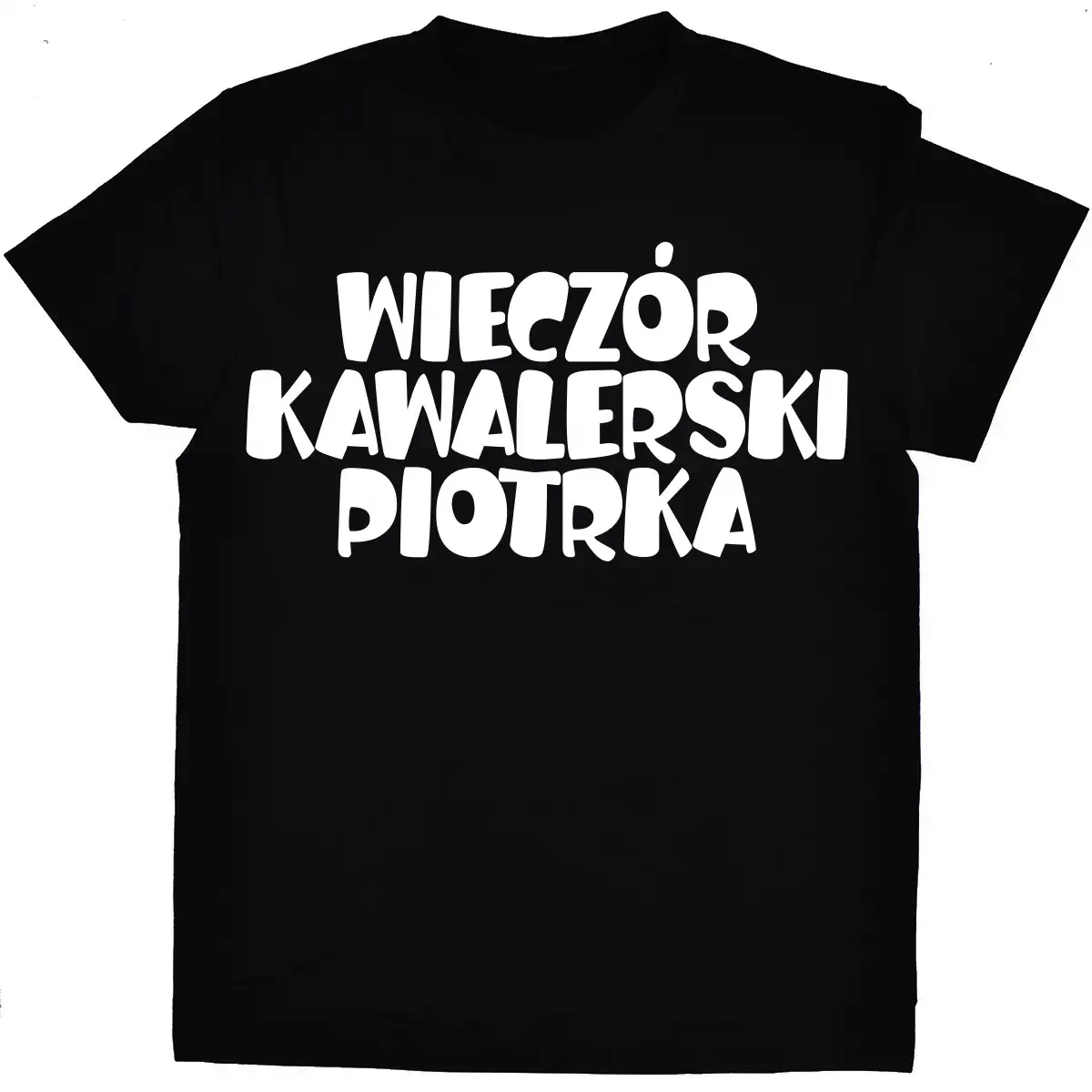 koszulka na wieczór kawalerski z imieniem czarna
