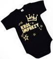 król imprezy body dziecięce czarne
