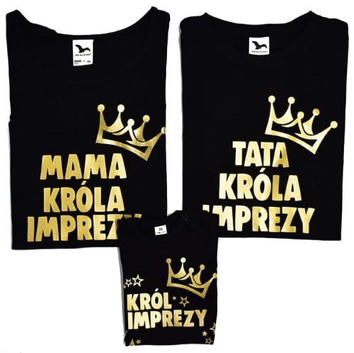 król imprezy zestaw mama króla imprezy tata króla imprezy zestaw urodzinowy