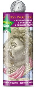 Skarbonka puszka 500 złotych