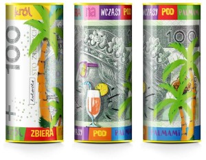 Skarbonka puszka Wczasy (100zł)