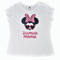 biała koszulka z myszką w okularach dumna mama