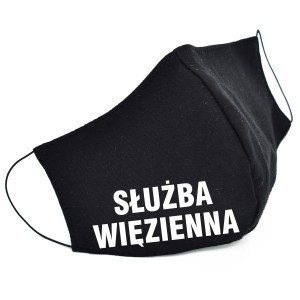 Maseczka ochronna z nadrukiem SŁUŻBA WIĘZIENNA