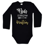 Body dziecięce Będę Starszym Bratem - na plecach data