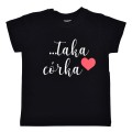 czarna koszulka z białym napisem taka córka