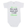 białe body ale szok mam już rok z zieloną strzałą i imieniem
