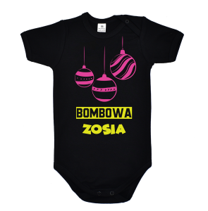 Body na święta Bożego Narodzenia BOMBOWA z dowolnym imieniem dziecka