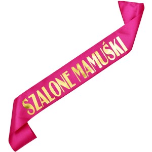 Szalone Mamuśki - różowa szarfa 