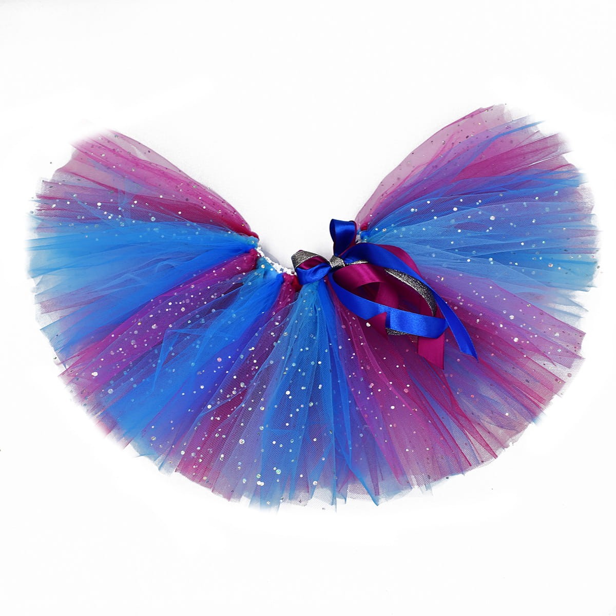 spódniczka tutu niebieski z bordowym