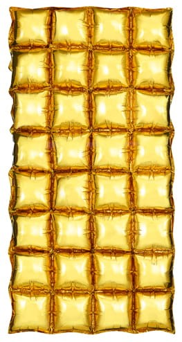 Balon foliowy kurtyna , złoty, 72x143 cm
