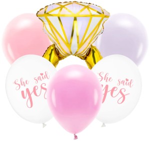 Zestaw balonów Pierścionek, mix