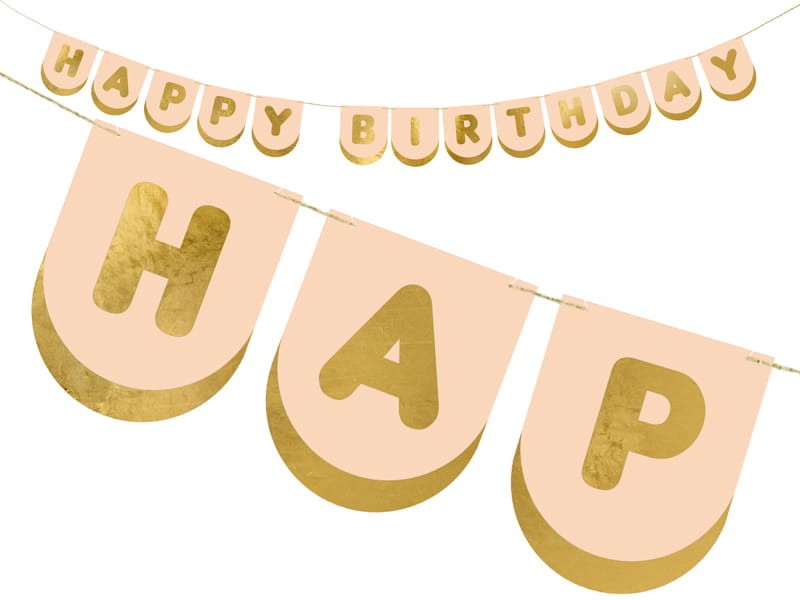 Baner Happy Birthday Konie, 13 x 150 cm