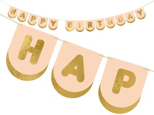 Baner Happy Birthday Konie, 13 x 150 cm