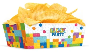 Pudełko na chipsy Klocki 6x15cm 3szt