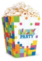 Pudełko na popcorn Klocki 12,5x8,5cm 6szt