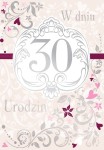 Karnet Urodziny 30 (cyfry)