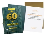 Karnet Urodziny 60 (cyfry, męskie)