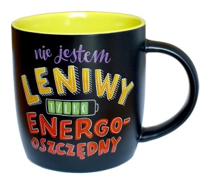 Kubek Tablicowy Nie jestem leniwy