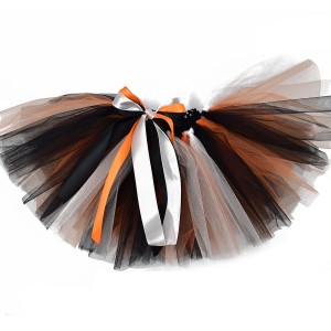 Spódniczka TUTU - tygrysek - czarno-pomarańczowo-biała