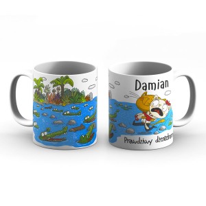 Kubek z imieniem - Damian prawdziwy dżentelmen