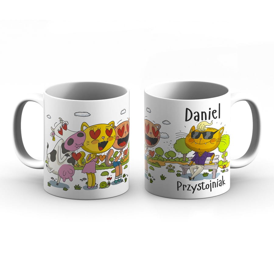Kubek z imieniem - Daniel przystojniak
