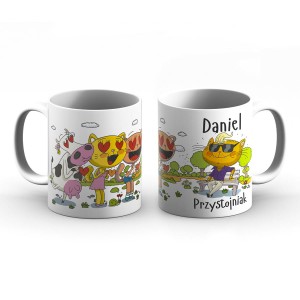 Kubek z imieniem - Daniel przystojniak