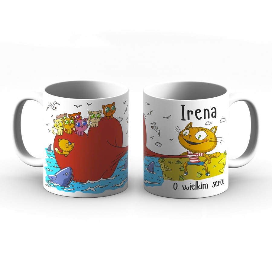 Kubek z imieniem - Irena o wielkim sercu