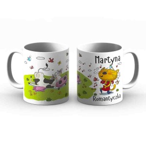 Kubek z imieniem - Martyna romantyczka