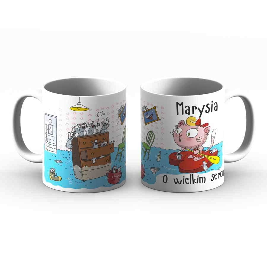 Kubek z imieniem - Marysia o wielkim sercu