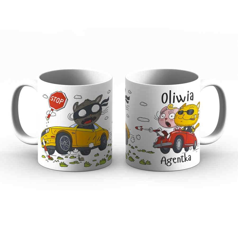 Kubek z imieniem - Oliwia agentka