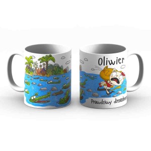 Kubek z imieniem - Oliwier prawdziwy dżentelmen