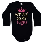 Body dziecięce mam już roczek z imieniem dziecka