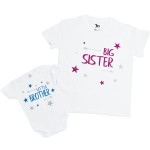 Zestaw koszulek - BIG SISTER  i LITTLE BROTHER