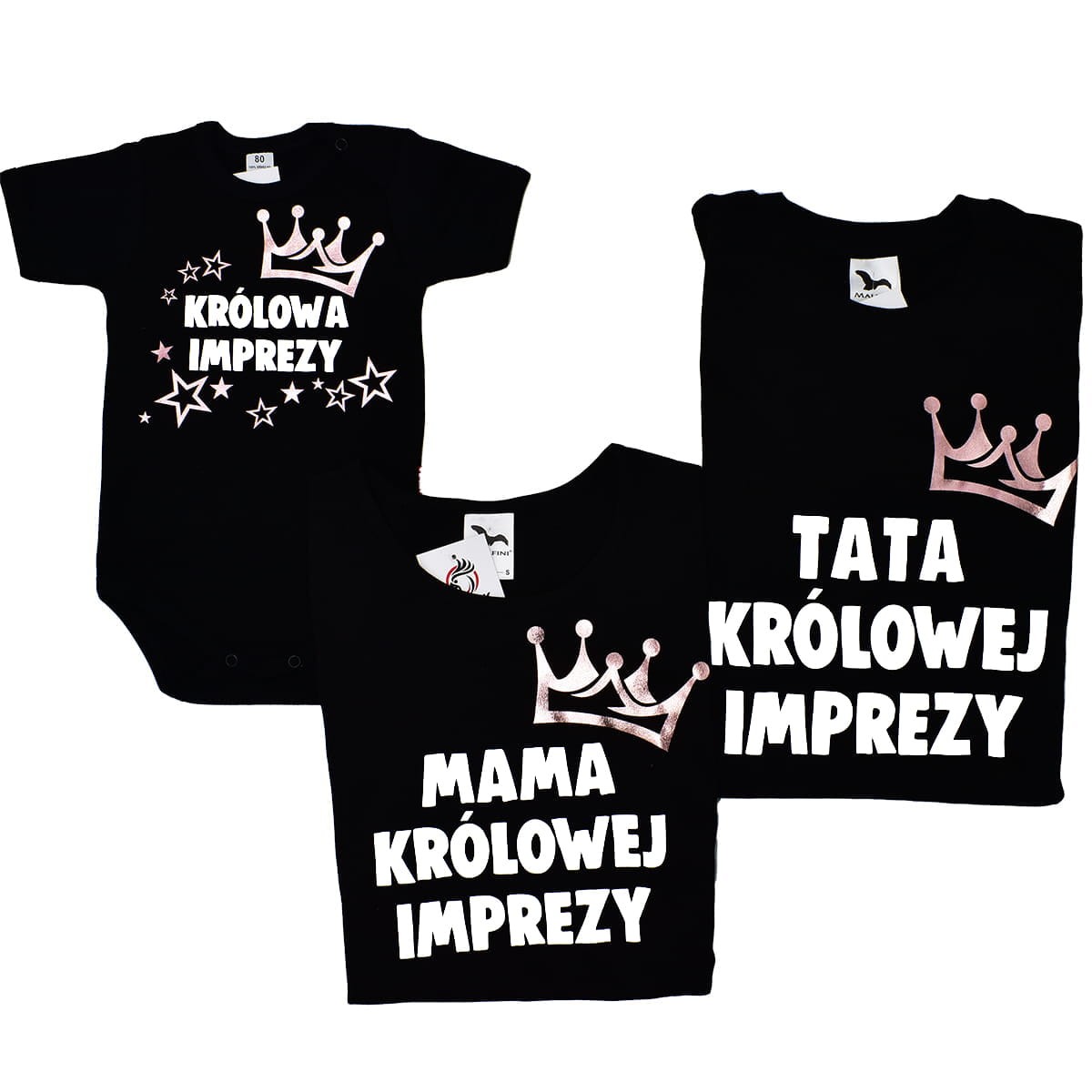 Zestaw rodzinny 2+1 mama tata córka - Królowa Imprezy