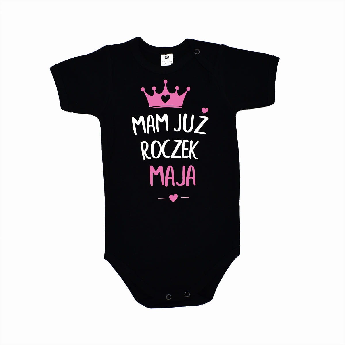 mam już roczek czarne body z imieniem dziecka