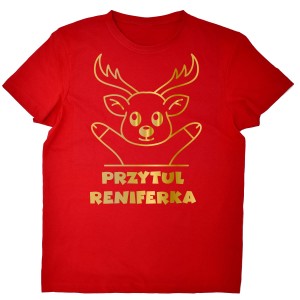 Koszulka na święta - Przytul Reniferka 
