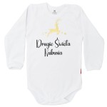 Drugie Święta z reniferkiem  + imię - body dziecięce