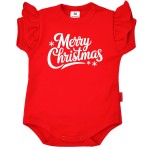 Body dziecięce z falbanką - Merry Christmas