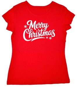 Koszulka damska na święta - Merry Christmas