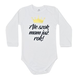 Body dziecięce ALE SZOK MAM JUŻ ROK na urodziny