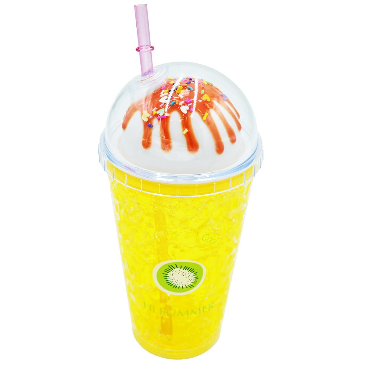 Kubek Shake - żółty, kiwi 400ml