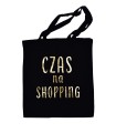 czarna torba czas na shopping