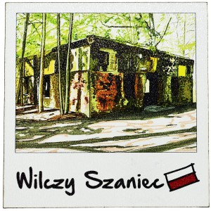 Magnes Wilczy Szaniec - polaroid (zielony)