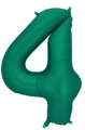 Balon foliowy Cyfra ''4'', 86cm, butelkowa zieleń