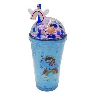 Kubek Shake - niebieski Księżniczka i jednorożec 400ml