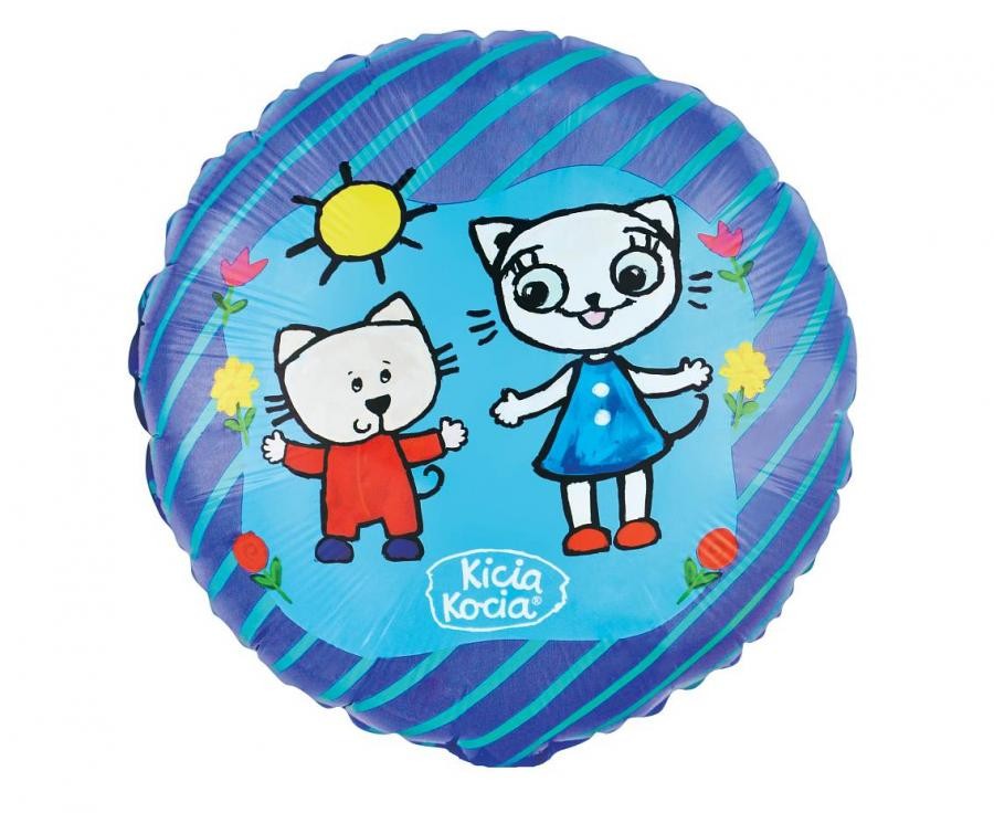 Balon foliowy 46cm - Kicia Kocia i Nunuś , pakowany