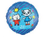Balon foliowy 46cm - Kicia Kocia i Nunuś , pakowany