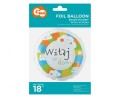 Balon foliowy 45cm - Witaj w domu, pakowany