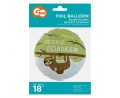 Balon foliowy 45cm - Będziesz dziadkiem, pakowany